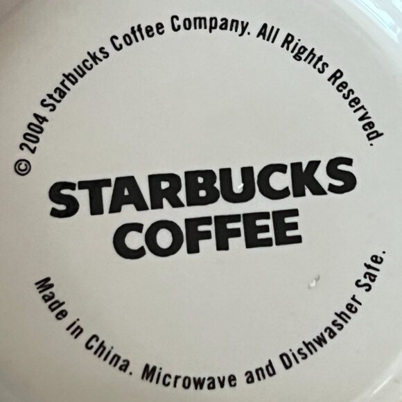 Vtg Starbucks Coffee Latte Mug Winter Holidays Christmas - Picture 5 of 7